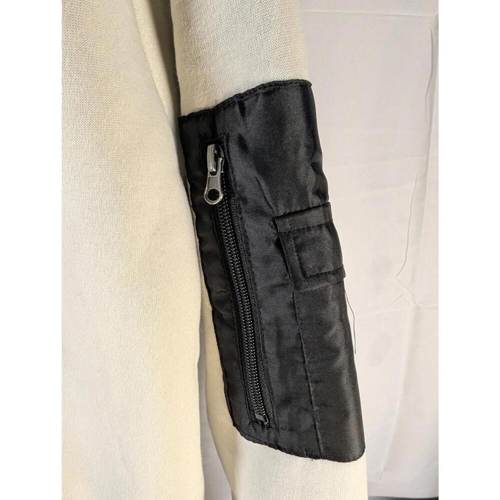 Crooks & Castles Heavyweight Sherpa Full Zip Hoodie XL – Cream/Black – New - Picture 4 of 12